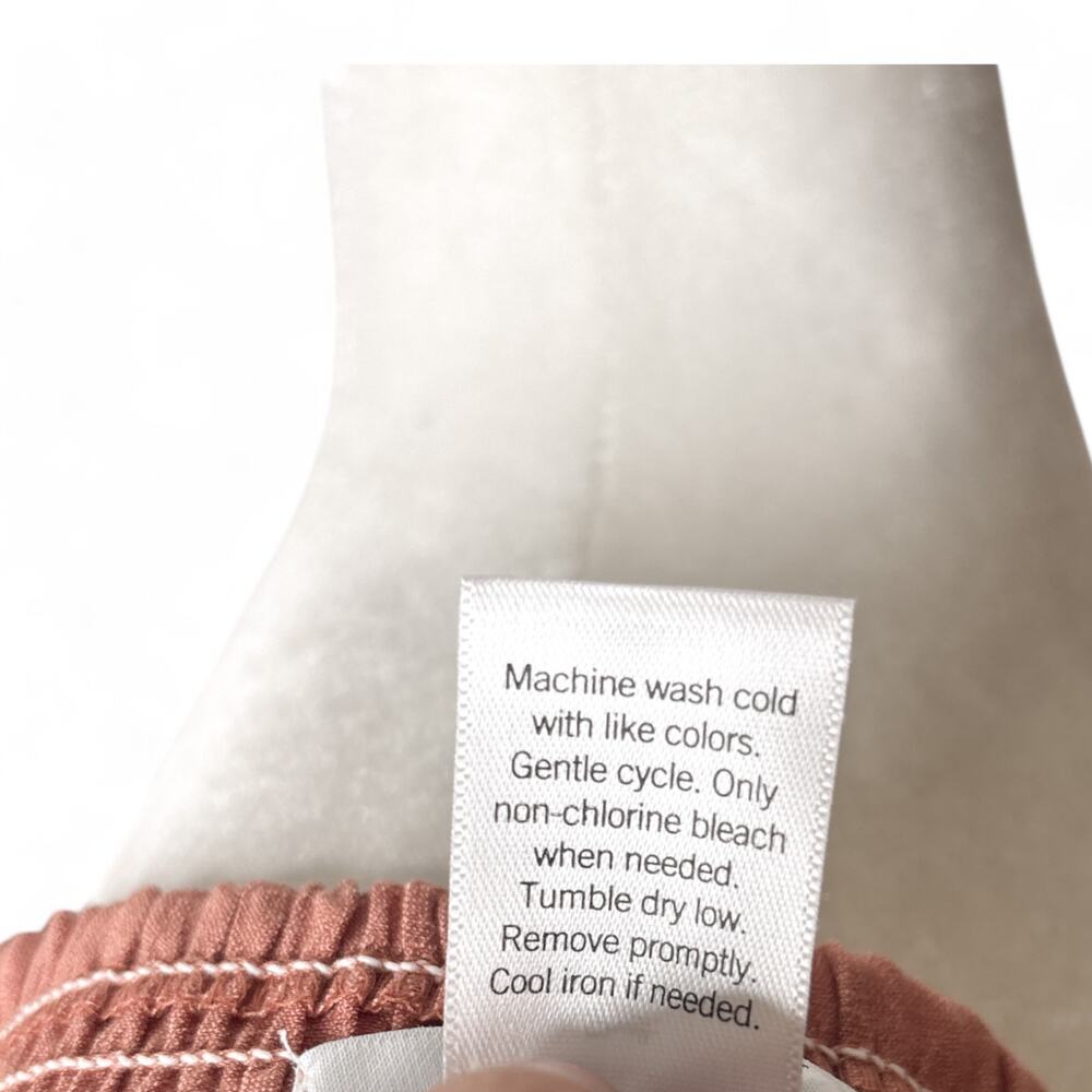 Nine West Twist Front Puff Sleeve Top Dusty Rose Medium - Picture 10 of 10